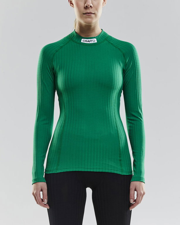 Craft Langarmshirt Progress CN Funktionsunterwäsche grün Damen